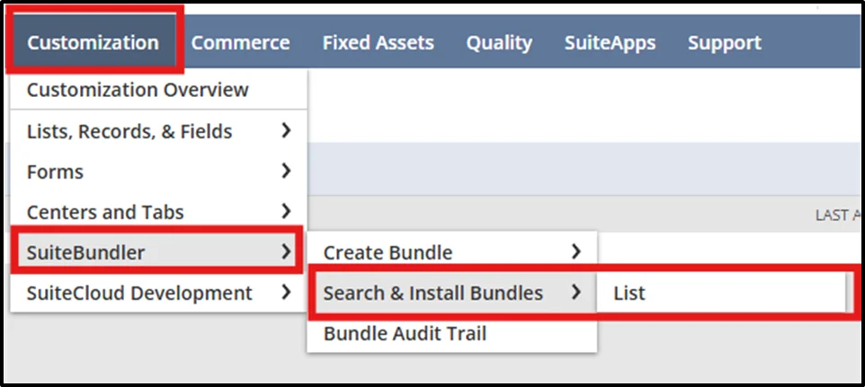 Step 1 of Install integrator.io bundle in NetSuite