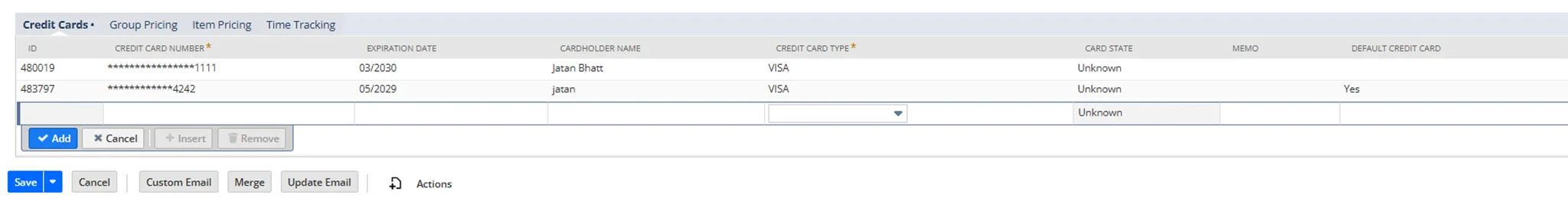 Payment Details